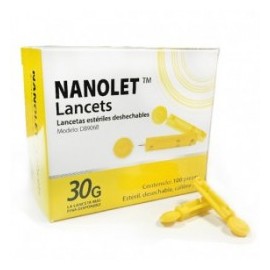 Lancetas NANOLET caja con 100 piezas